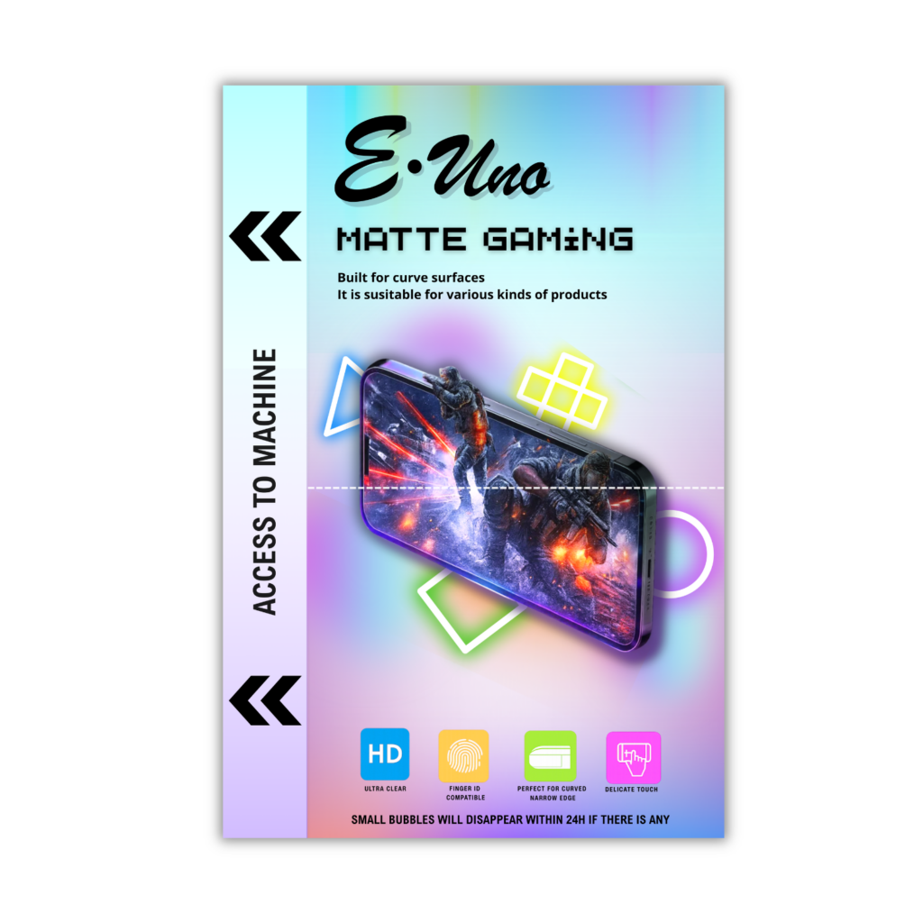 Lámina "Matte Gaming"  Mate Transparente (Caja de 60 Unidades)