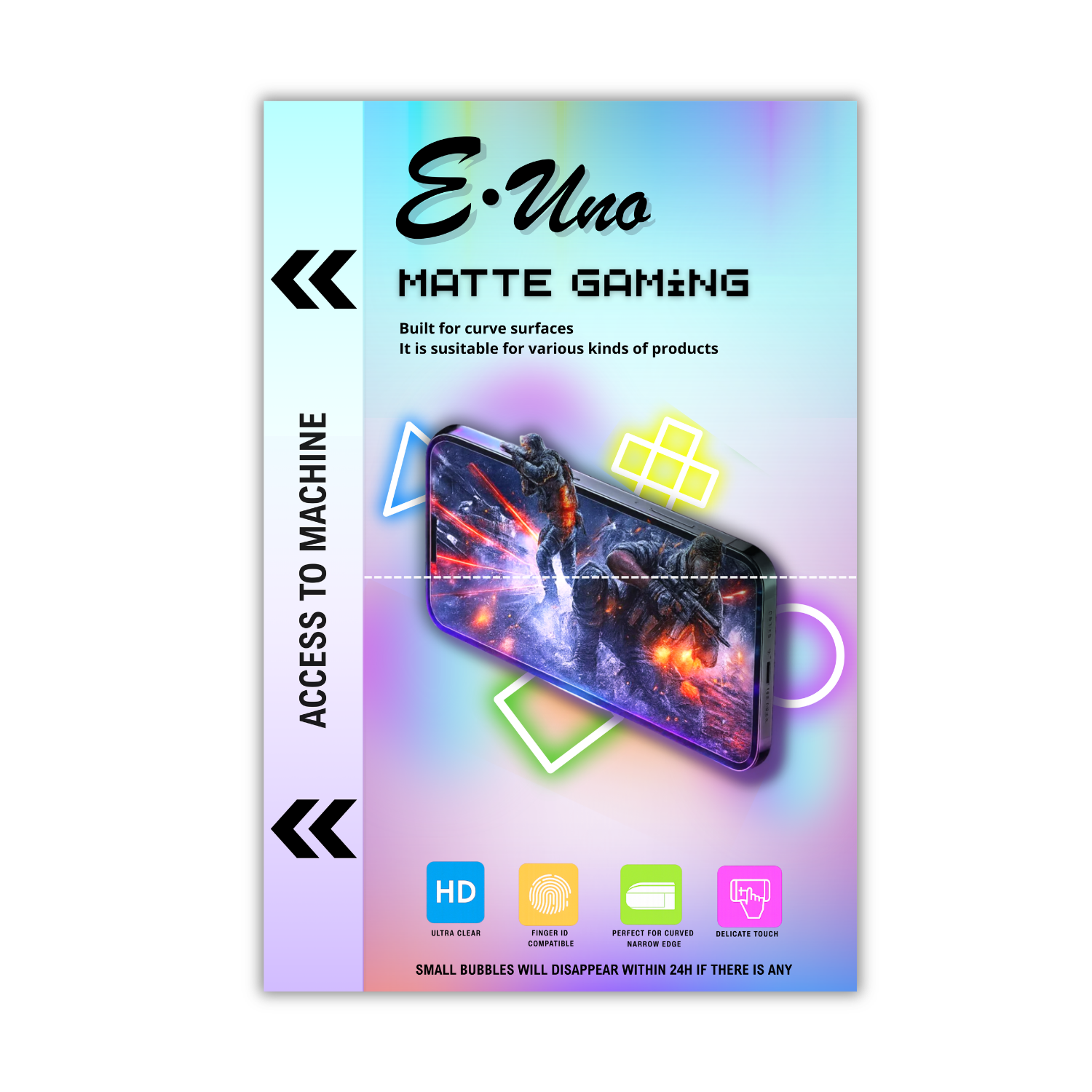 Lámina Matte Gaming Mate Transparente (Caja de 60 Unidades)
